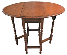 Antiker Gataleg Table Eiche Tisch tolles kleines Format Oval nur 60cm x 30cm