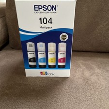 Epson 104 Original Tintenpatrone für Eco Tank - Schwarz/Cyan/Magenta/Gelb