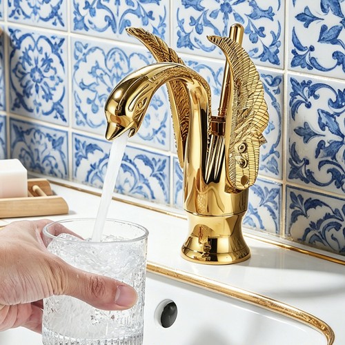 Gold waschtischarmatur - gold,