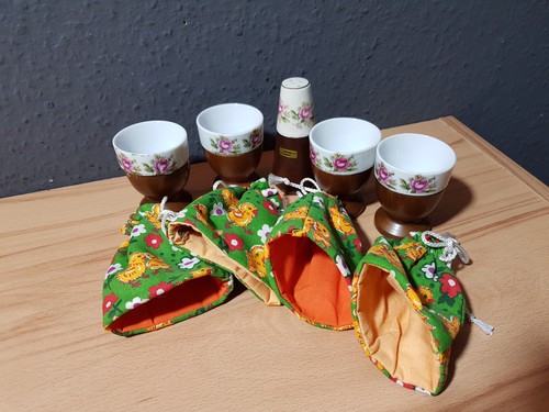 Tlg vintage eierbecher set - 9,