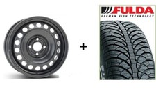 Winterräder Fiat 500 FA1 elektro 4x Stahlfelgen + Fulda Winterreifen 185/65 R15