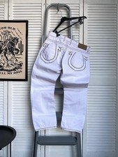 True Religion weiße Jeans Big