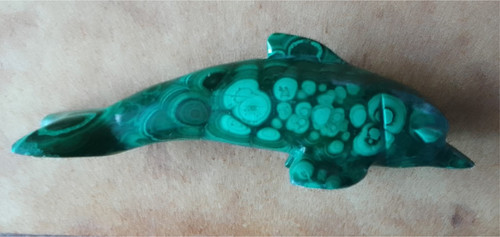 Deko figur delphin malachit - deko,
