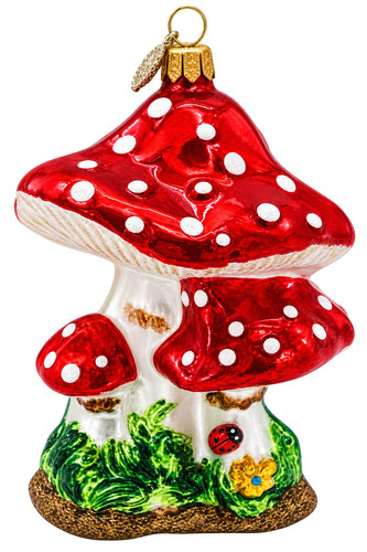 Glasornament pilzgruppe 13 - glasornament, "pilzgruppe"