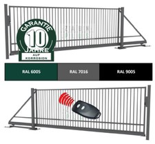 Schiebetor freitragend Hoftor Einfahrtstor elektr Antrieb Meißen PREMIUM 4m 4,5m