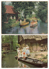 2 Ansichtskarten Kähne /