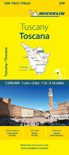 Michelin map italy toscana - map,