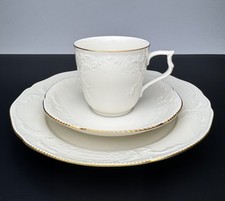 Set (Tasse, Untertasse, Teller) Rosenthal Sanssouci, Selb-Bavaria, 1930–1950er J