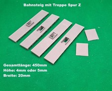 Bahnsteig mit Treppen Spur Z