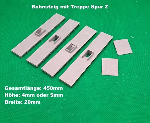 Bahnsteig mit treppen - mit,