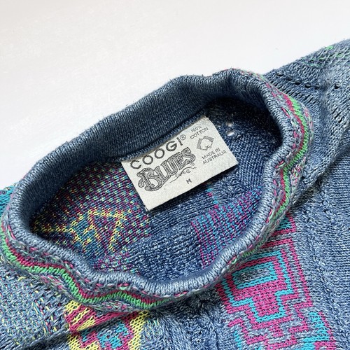 Coogi blues knit sweater - blues, 3d