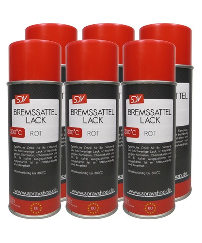 Bremssattellack rot 400ml - 6x,