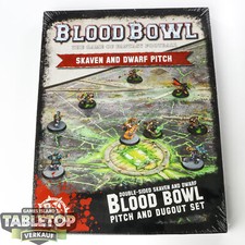 Blood Bowl - Skaven and Dwarf Pitch & Dugout Set - Originalverpackt / Neu