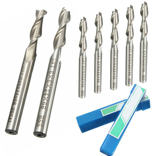 6mm schaftfräser hss - 5x,