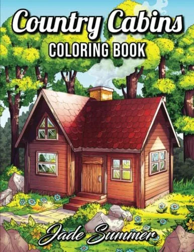 Country cabins coloring - country,