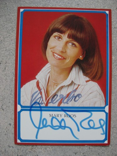 Autogrammkarte mary roos - mary,