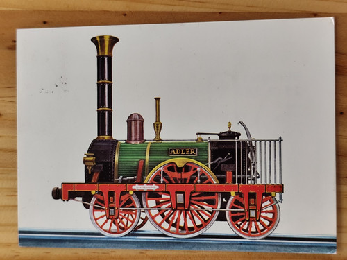 Postkarte adler lokomotive - postkarte,