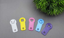 5x Einkaufswagenlöser Chip Schlüsselanhänger mit versch. Motiven in 15 Farben