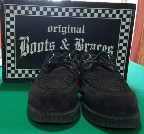 Creepers black punk - black, dark