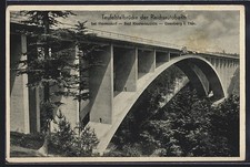 Hermsdorf, Teufelstalbrücke der Reichsautobahn, Ansichtskarte 
