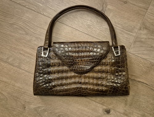 Krokodilleder tasche echtleder - krokodilleder,