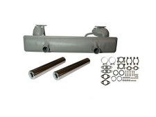Auspuff Schalldämpfer Komplett Kit Endrohr Rund Dämpfer VW Käfer 1300 1600