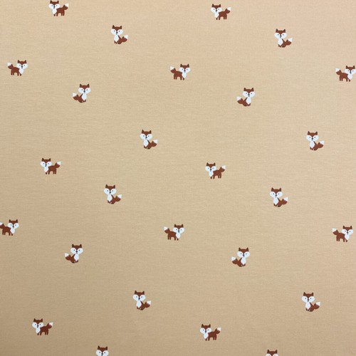 Baumwolljersey stoff fuchs - baumwolljersey,