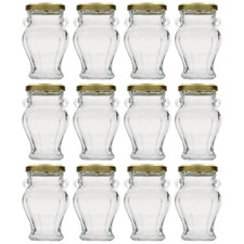 12x 106ml Schmuckglas Klarglas