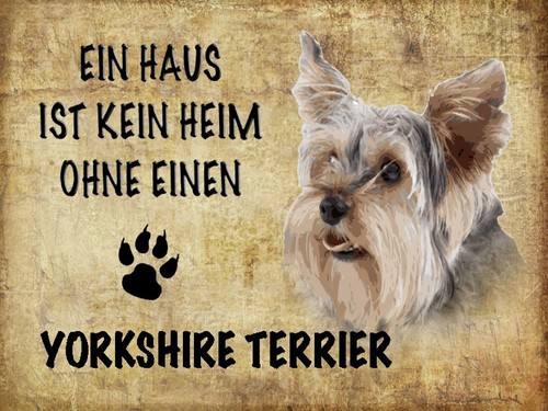 Blechschild 30x40 yorkshire - 30x40,