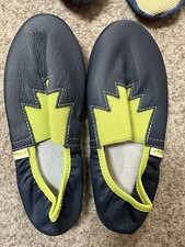 Jungen Schulhausschuhe Gymnastikschuhe Turnschläppchen Turnschlappen Größe 36