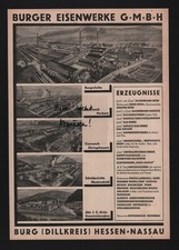 BURG HESSEN-NASSAU, Werbung