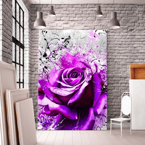 Acrylglasbild blumen abstrakt - acrylglasbild,