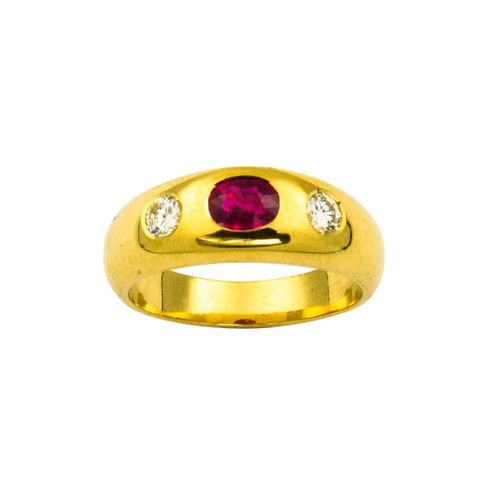 Bandring damenring ring 750 - damenring,