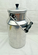 DDR Aluminium Milchkanne / Beeren Kanne mit Griff - wie NEU - 23cm / JO