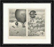 Der Luftballon im Dienste der Meteorologie Heißluft Wetter  Faksimile_E 13956