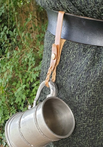 Leder krugriemen braun - leder,