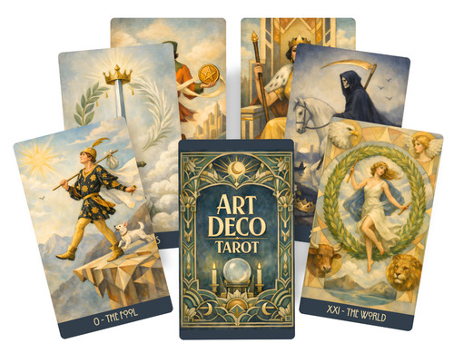 Art deco tarot deck - art,