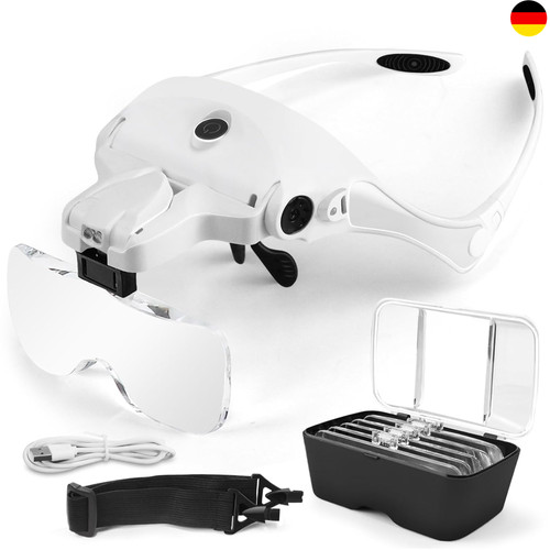 Lupenbrille mit led licht - led,