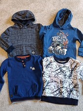 Junge Kleiderpaket Pullover Strickpullover Langarmshirt 98/104, 4 Teile Hoodie 