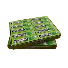 Wrigley's Doublemint Streifen Kaugummi, 40 Päckchen (40 x 5 = 200 Stück)