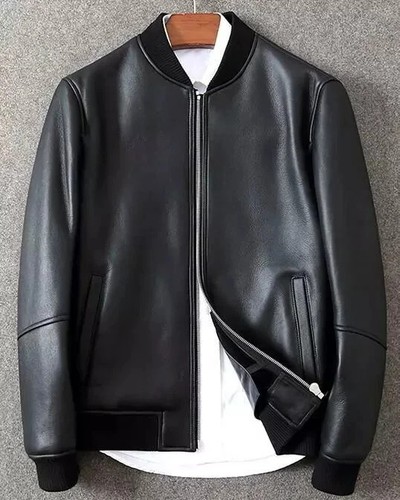 Schwarze lederjacke herren - schwarze,