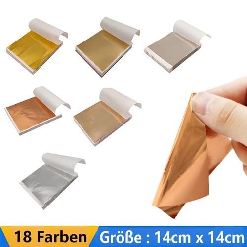 100 blatt blattgold - blattgold, imitat
