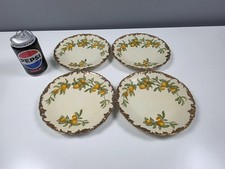 4 x T&V Limoges für Greenleaf & Crosby Teller mit Goldrand - Orangen - 18,5 cm