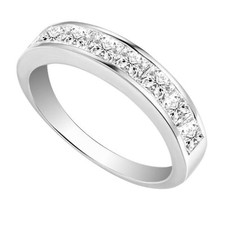 2.50CT Cleare Cz Verlobung Hochzeitstag Ehering 925 Sterlingsilber