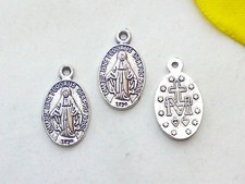 10x Metall Anhänger Heilige Maria 17x10mm Charms Schutzengel Schmuck Basteln