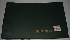 Ersatzteilkatalog Güldner Diesel Traktoren Burgund T Typ A3KT  A3KTA 02/1964!