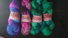 Handgefärbte Sockenwolle 6