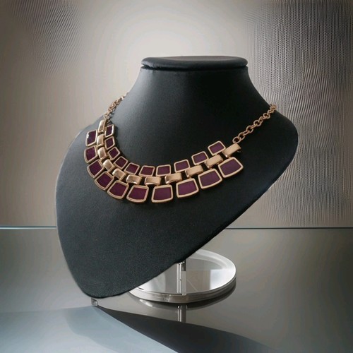 Kette xxl acryl - xxl, lila/rot
