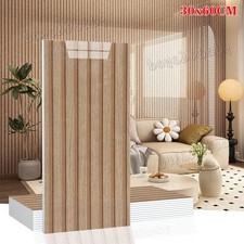 100-Stk Holz Wandpaneele Selbstklebend Holzoptik Wandaufkleber Küche Bad 30x60CM