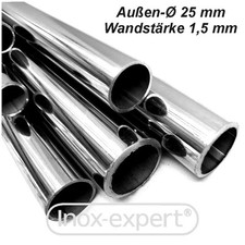 Rohr Ø 25 mm Edelstahl A4